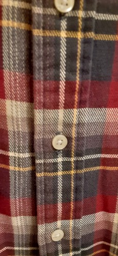 Ralph Lauren Red White Yellow Black Plaid Men's Shirt Size L L/S Button Down - Picture 4 of 5