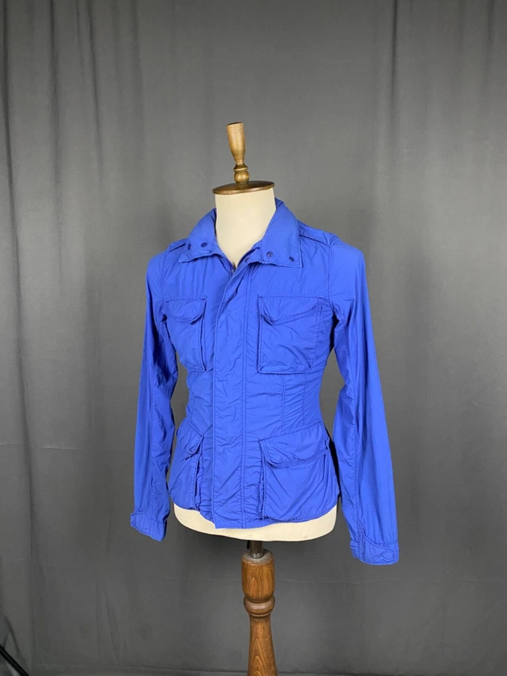 Chaqueta utilitaria de campo Alberto Aspesi azul multibolsillo para hombre talla L Foto 4 de 4