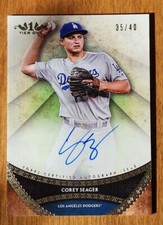 2017 TOPPS TIER ONE PRIME PERFORMERS  Ink /40 COREY SEAGER #PPA-CSE AUTO  🔥🔥
