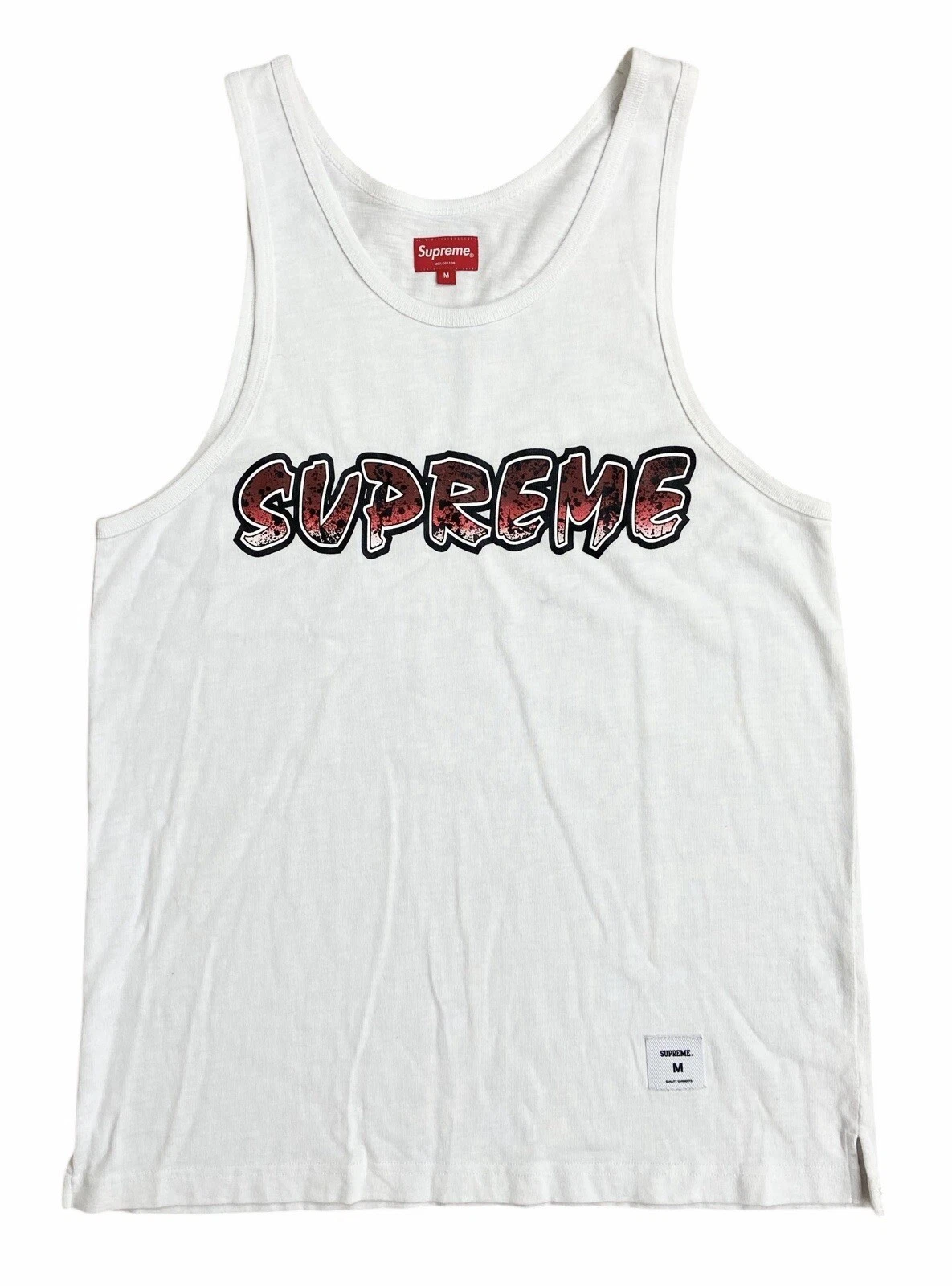 SUPREME Splatter Tank Single Summer Size Medium 2017