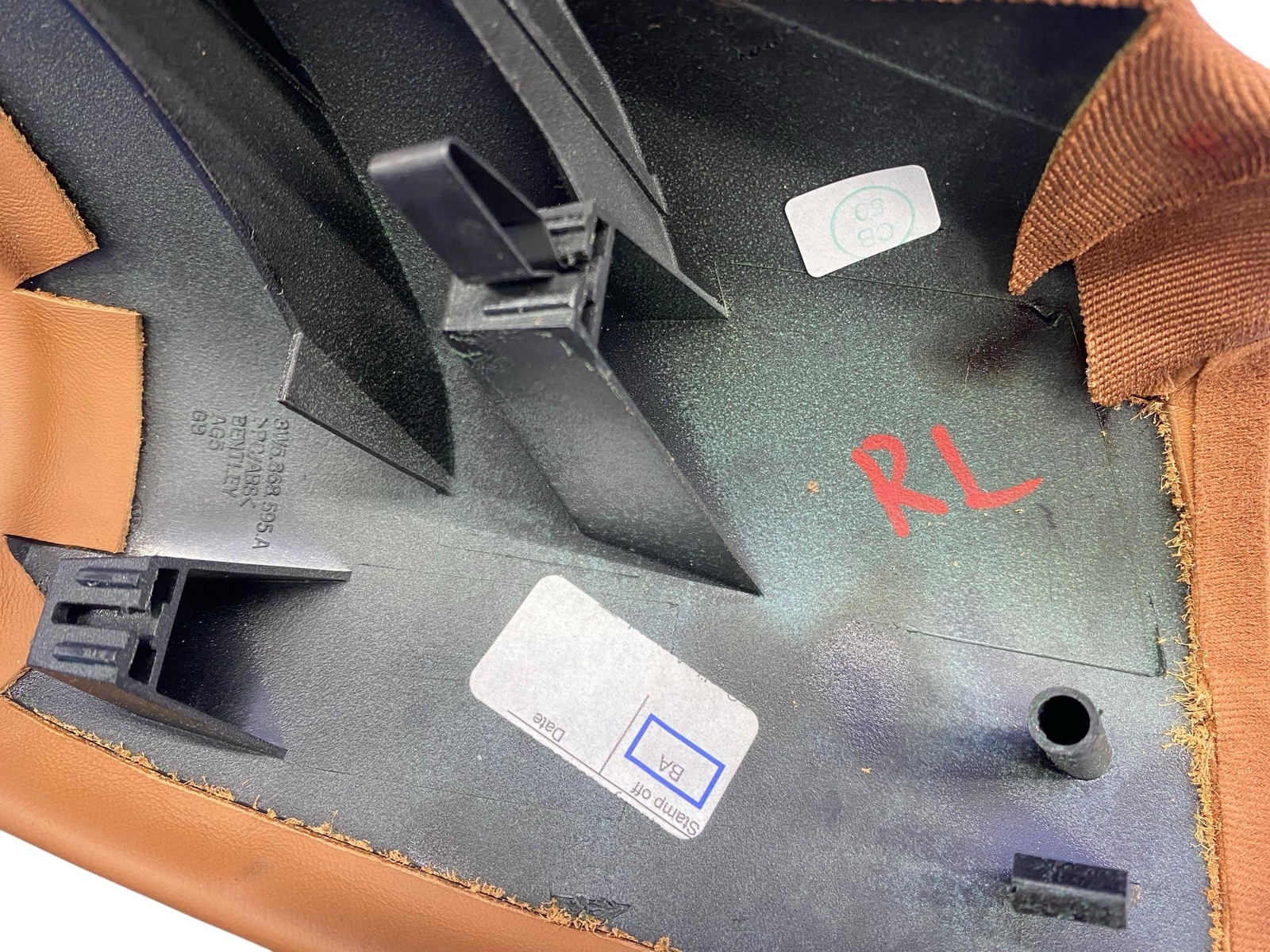 2006-2012 BENTLEY CONTINENTAL FLYING SPUR REAR LEFT RIGHT SEAT COVER PANEL SET