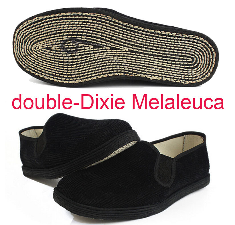 SAOLA Scarpe uomo kung fu arti marziali tai chi suola in tessuto cinese ciabatte casual nere