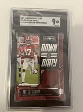 2021 Panini Chronicles DP PB-JW Jaylen Waddle Playbook Down And Dirty Material 9