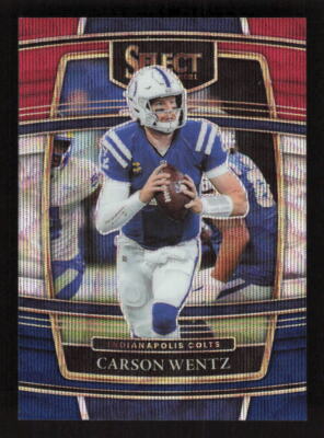 Carson Wentz 2021 Panini Select Tri-Color Prizm #16 Indianapolis Colts /249