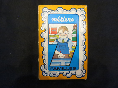Ancien Jeu de 7 Familles Les Métiers Complet Notice Boîte d
