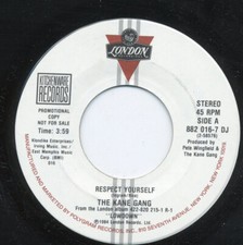 THE KANE GANG Respect Yourself 7" Vinyl PROMO 1984 London 8820167 DJ NM Jukebox