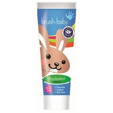 brush baby teething toothpaste