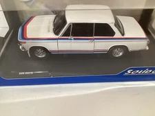 1/18 Solido 1971 BMW 2002 TII Turbo Evocation White, Red, Blue