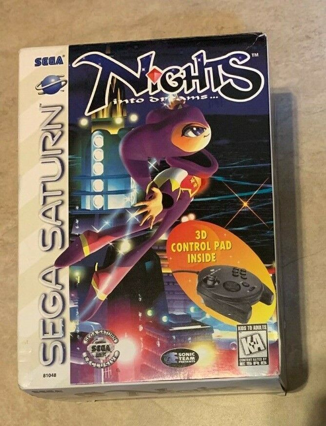 Sega Saturn Nights into Dreams Big Box w/ NEW Sealed Game Sega Saturn Nights into Dreams Big Box w/ NEW Sealed Game