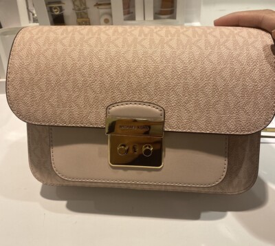 Michael Kors Sloan Editor Medium Flap Messenger - DK Powder Blush