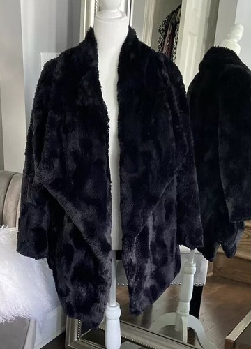 bb dakota faux fur jacket black