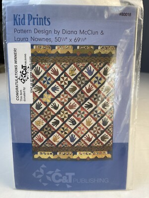 Kid Prints - Quilt & Applique Pattern 80018 from C&T Publishing 50.5'' x 69.5''