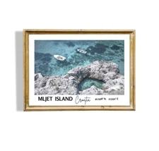 Mljet Island Poster, Croatian Sea Photo, Printable Wall Art