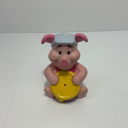 Disney Winnie The Pooh Piglet Pig Character Figure Soft Plastic Bath Squeeze Toy - Afbeelding 1 van 6