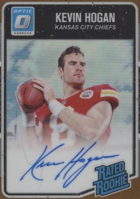 Kevin Hogan Riac 2016 Donruss Optic - Rated Rookie Kevin Hogan #182 Bronze Signatures ...