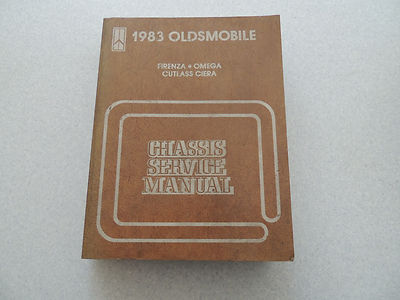  Oldsmobile Firenza Omega Cutlass Ciera 1983 shop service manual 