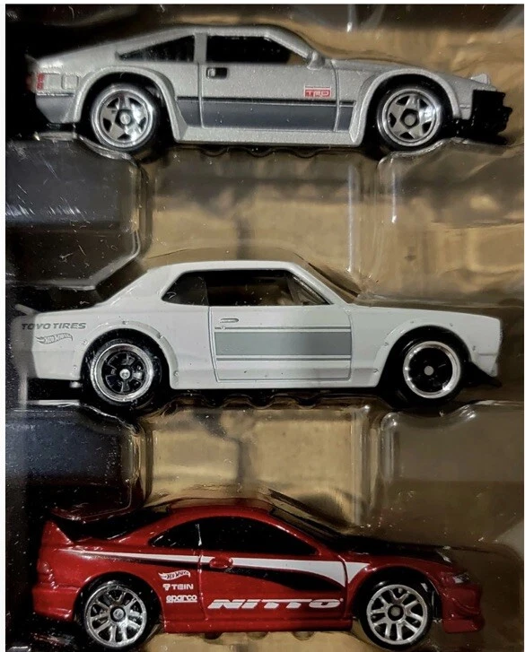 Toyota Supra Honda Civic SI Datsun 510 Hot Wheels 2025 Silver Series JDM 6pk '82 Foto 4 de 4