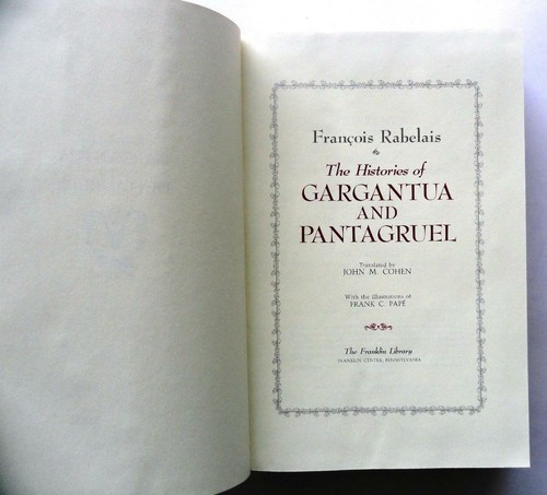 Histories of Gargantua & Pantagruel Francois Rabelais Franklin Library HB 1982 - Imagen 3 de 9