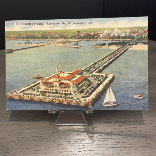 Lotto 7 cartoline turistiche vintage ~ anni '40 lino Florida centrale e spiagge - Foto 3 di 23