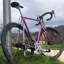 Bici da corsa Battaglin Arena Cromovelato Campagnolo Record set ruote Potenza nuova