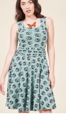 17. Nwt Effies Heart Modcloth Beetle Insect Ladybug Dress S Sweet!