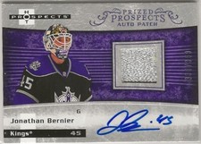 2007 2007-08 Hot Prospects Jersey Auto Rookie #204 Jonathan Bernier 338/399 King