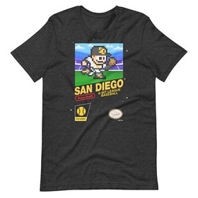 San Diego Padres Baseball Team Jersey 8-bit Nintendo NES Retro VintageT-Shirt