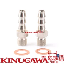 Turbo Water Coolant Fitting M12x1.25 to 3/8" Hose Barb For Subaru TD04 TD04L