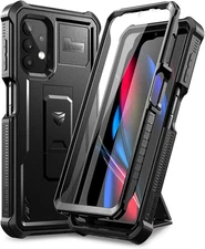 for Samsung Galaxy A32 5G Case, [Built in Screen Protector and Kickstand] Heavy