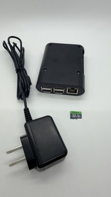 Raspberry Pi 3 B Plus 32GB SD Card with Heat Sinks, Case, and power supply