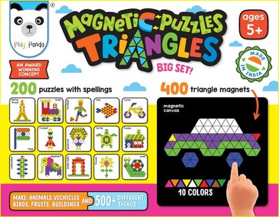 Magnet Puzzle Dreiecke Spielzeug für Kinder 5+ | 400 Teile Gehirn IQ Builder Spiel