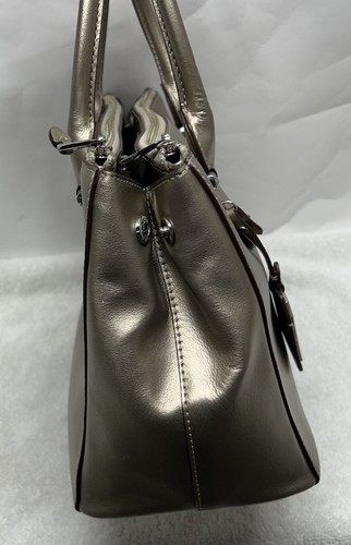 Borsa donna Lauren Ralph Lauren Newbury oro beige pelle doppia cerniera - Foto 5 di 13
