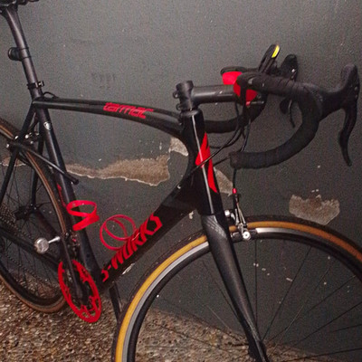 S-Works Tarmac Rennrad Schwarz/Rot Felgenbremse mechanisch Rennlenker