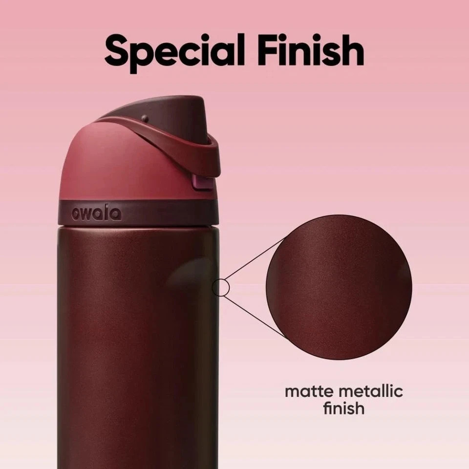 Owala FreeSip Insulated Stainless Steel Water Bottle with Straw, BPA-Free Sports