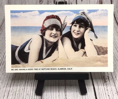 Neptune Beach Alameda CA California Postcard