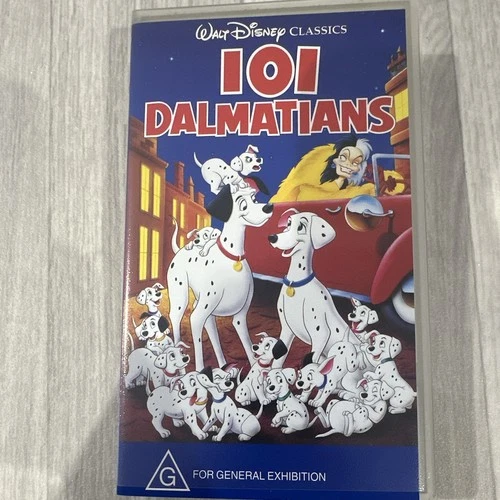 Walt Disney 101 Dalmatians (Animated) VHS PAL G Rated Classics Edition English