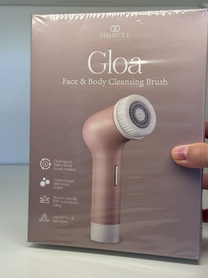 Project E Beauty Gloa Silicone Facial Brush Waterproof Rechargeable Pink