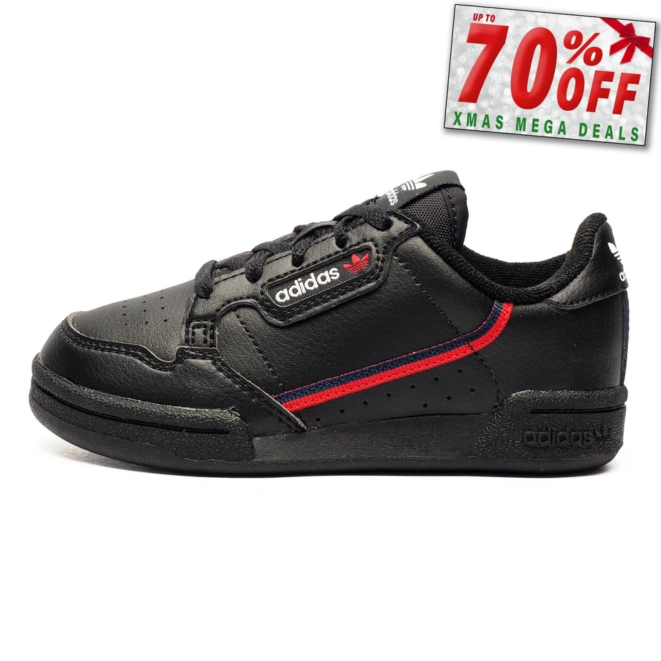 Adidas Originals Continental 80 Junior Kinder Kinder Retro Mode Turnschuhe
