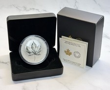 2022 Canada 50 Ultra-High Relief Silver Maple Leaf 5oz Silver Coin