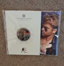 Royal Mint 2024 George Michael £5 colour coin sealed