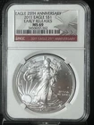 2011 American Silver Eagle $1 NGC MS69 Early Releases 25th Anniversary 1 oz
