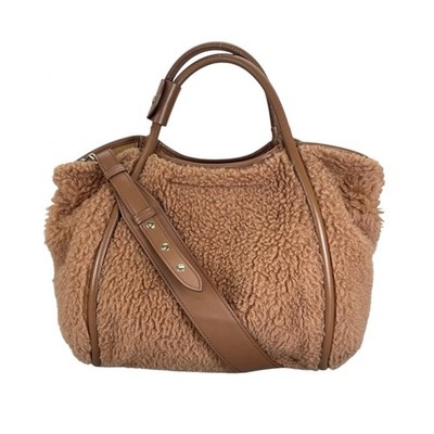 MAX MARA 2-way teddy bear bag 4.51609E+12 Handbag Brown Women【used】