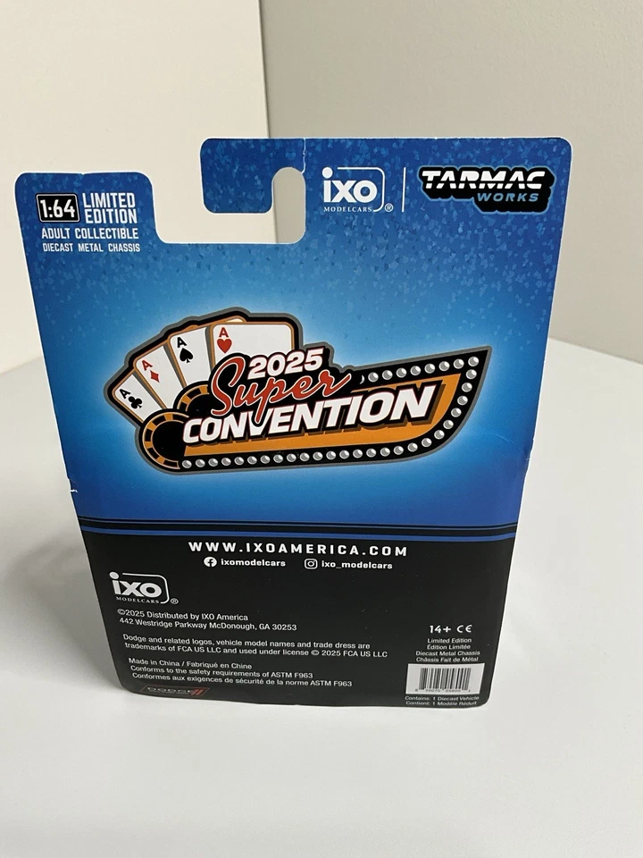 Dodge Challenger SRT Hellcat IXO 2019 exclusivo diecast Supercon escala 1/64 25’ Foto 2 de 4