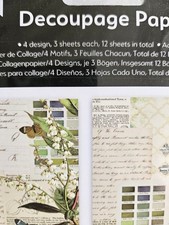 12 Sheets Decoupage Paper Arden Creative