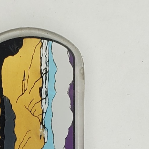Vintage Two Sided Grand Canyon Arizona Landscape Acrylic Keychain Keyring by BCS - Picture 4 of 7