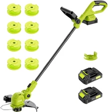12-inch 20V Cordless String Trimmer with Charger, 2 X 2.0Ah Battery Powered w...