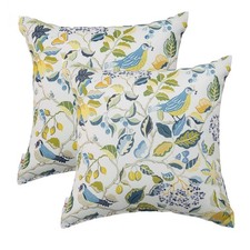 Outdoor Indoor Throw Pillows Waterproof Decorative 18 x Inch Pack of 2 Leafy
