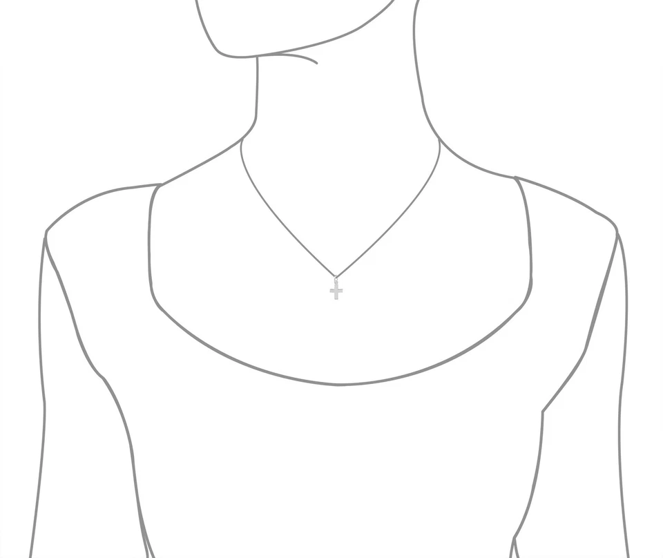 925 Sterling Silver Mini Cross Charm Pendant for Necklace, Bracelet, Anklet - Image 3 of 4