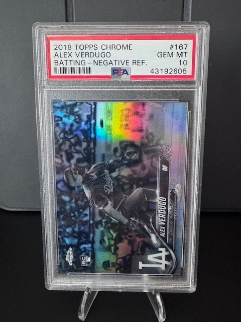 2018 Topps Chrome - Alex Verdugo #167 Negative Refractor (RC)
