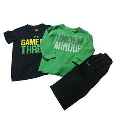 Under Armour Baby Boy 12M Lot 3pcs Shirt Long Sleeve Top Pants Outfit Set